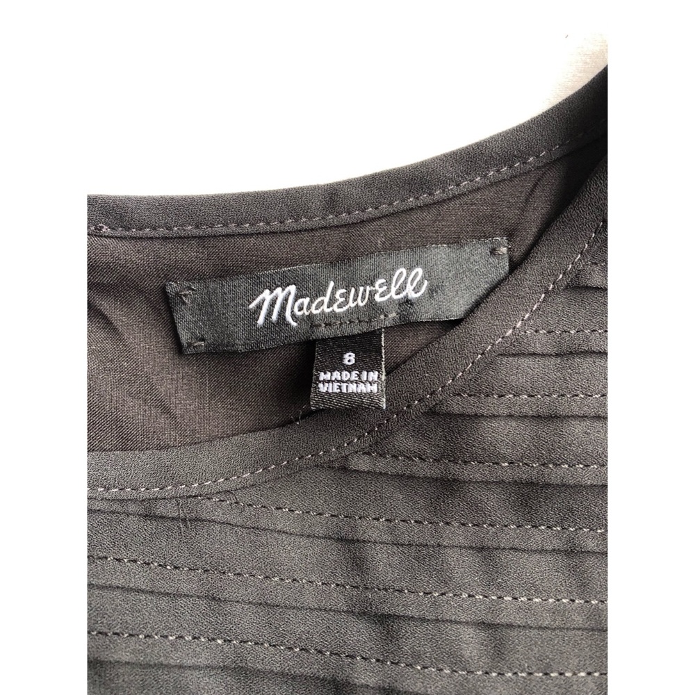 Madewell Pintuck Puff-Sleeve Mini Dress - Picture 8 of 13